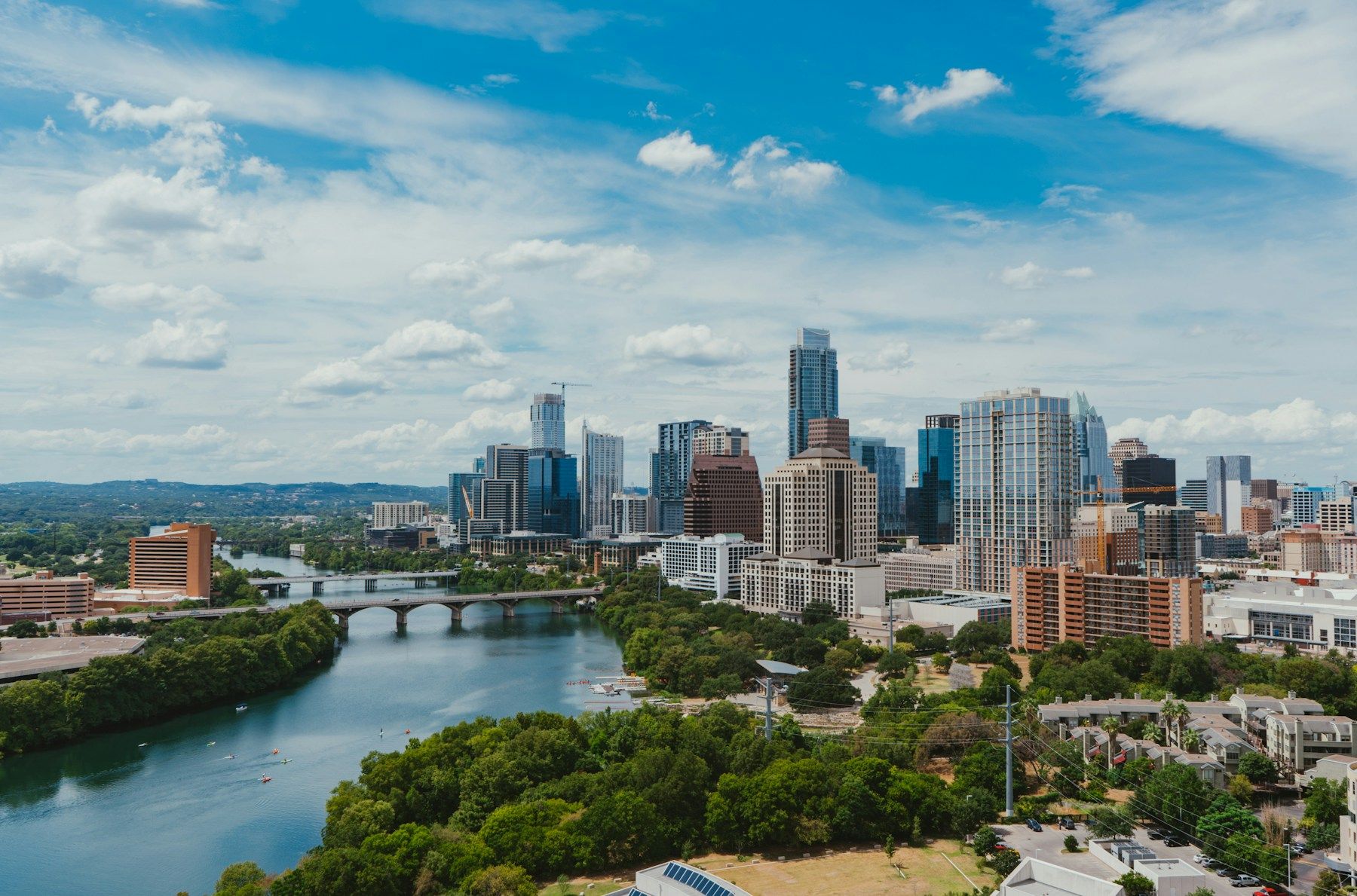 Downtown Austin beside the Colorado River