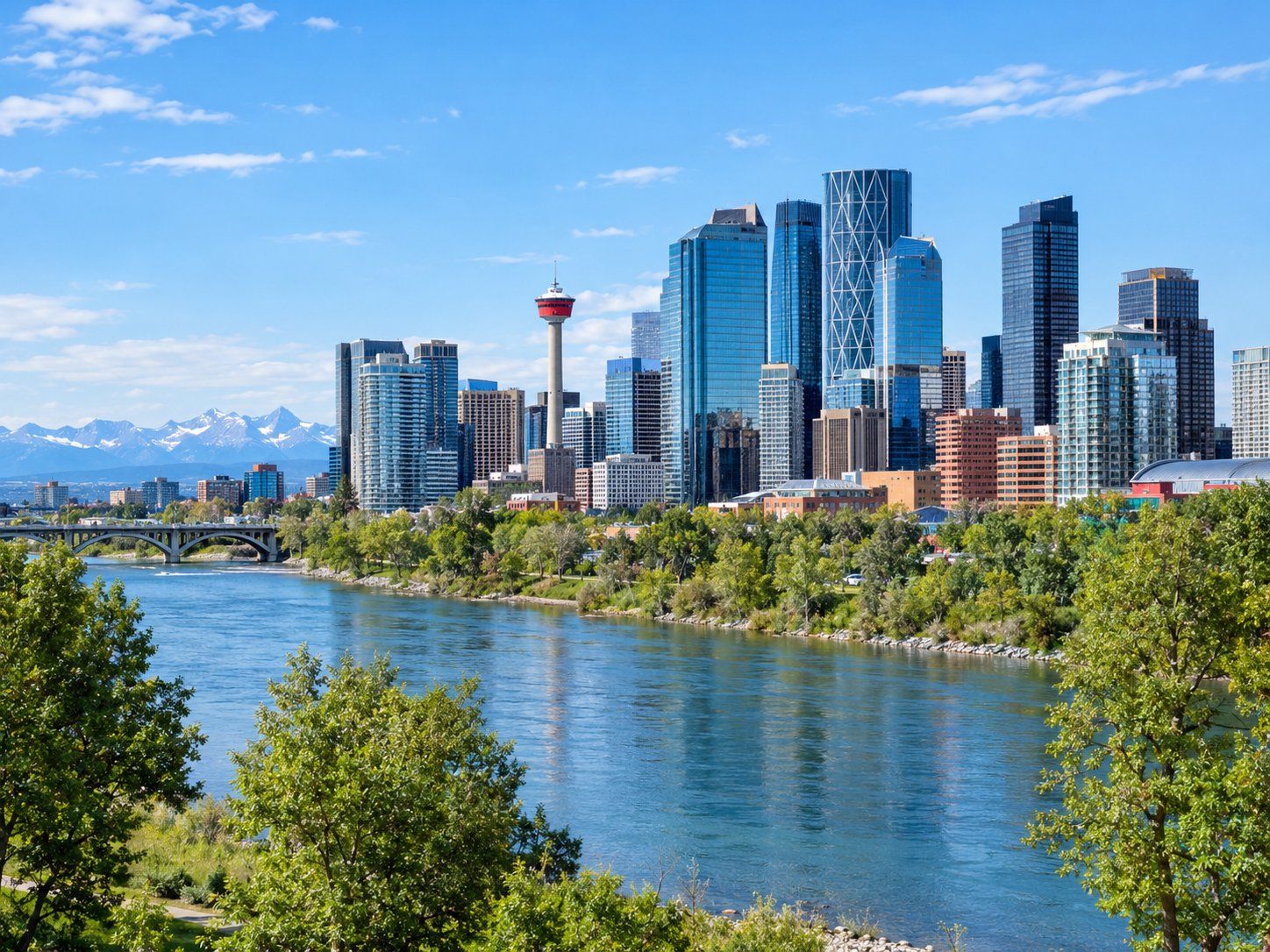The Calgary skyline