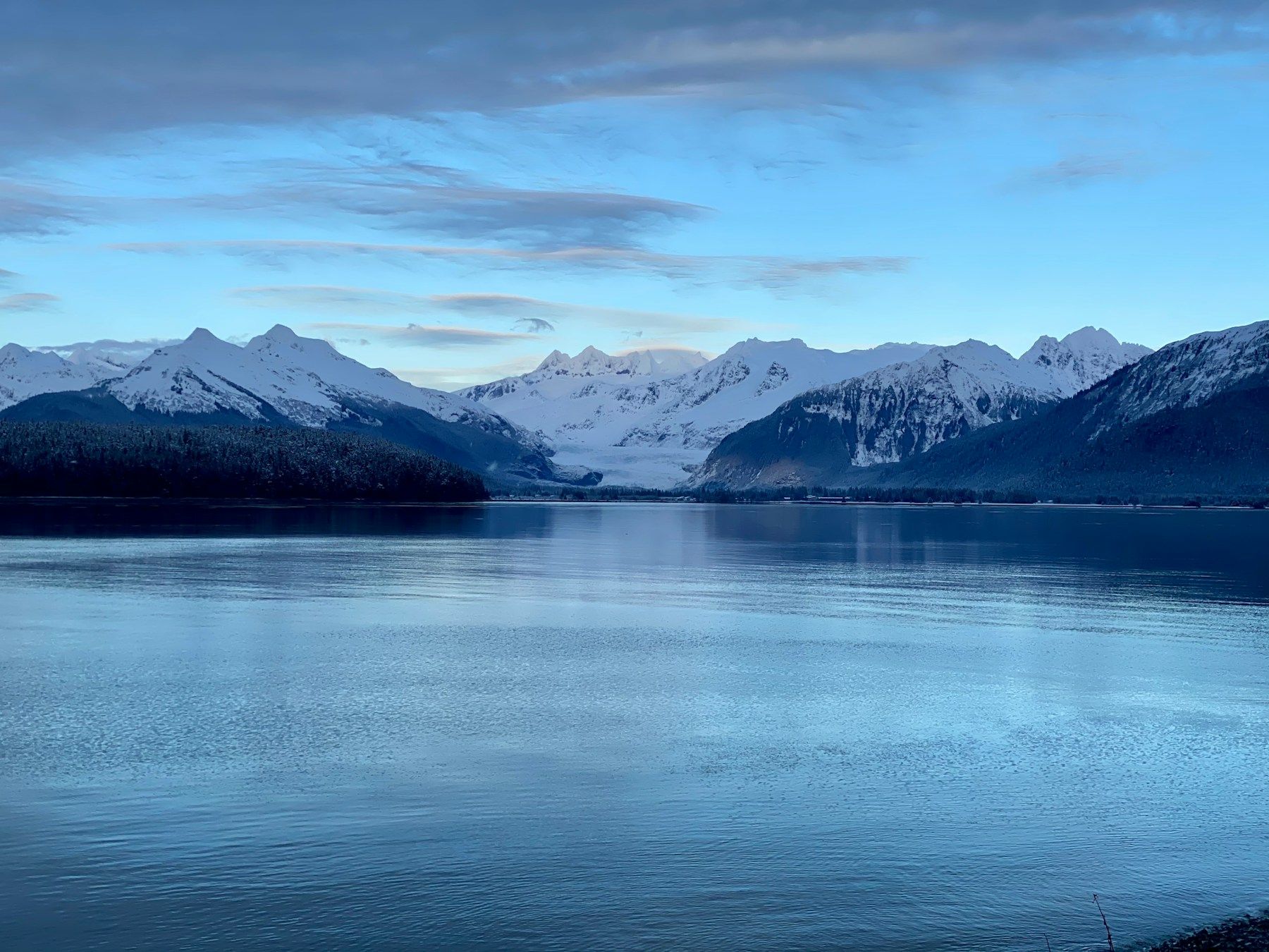 Mountains and water near Juneau